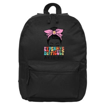 Expensive Difficult And Talks BacK Mother's Day Messy Bun 16 in Basic Backpack