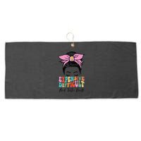 Expensive Difficult And Talks BacK Mother's Day Messy Bun Large Microfiber Waffle Golf Towel