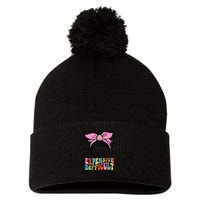 Expensive Difficult And Talks BacK Mother's Day Messy Bun Pom Pom 12in Knit Beanie