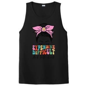 Expensive Difficult And Talks BacK Mother's Day Messy Bun PosiCharge Competitor Tank