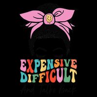 Expensive Difficult And Talks BacK Mother's Day Messy Bun Visor
