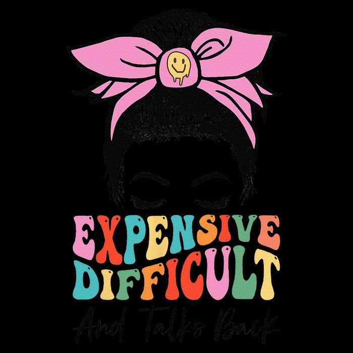 Expensive Difficult And Talks BacK Mother's Day Messy Bun Visor