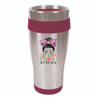 Expensive Difficult And Talks BacK Mother's Day Messy Bun 16oz Travel Tumbler