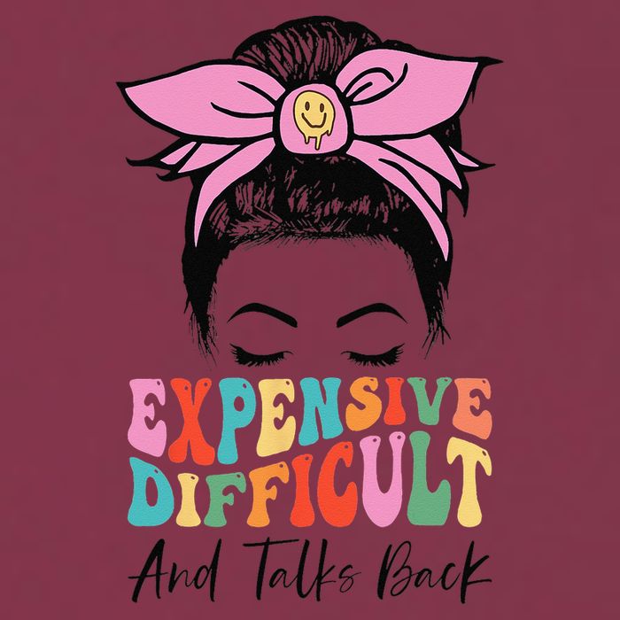 Expensive Difficult And Talks BacK Mother's Day Messy Bun 16oz Travel Tumbler