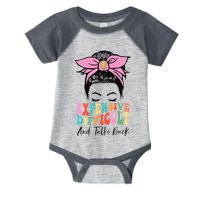 Expensive Difficult And Talks BacK Mother's Day Messy Bun Infant Baby Jersey Bodysuit