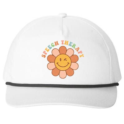 Everyone Deserves A Voice Speech Therapy Love Flowers Retro Snapback Five-Panel Rope Hat