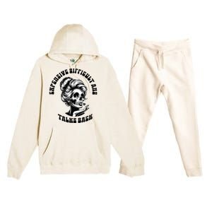 Expensive Difficult And Talks Back Messy Bun Premium Hooded Sweatsuit Set