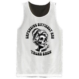 Expensive Difficult And Talks Back Messy Bun Mesh Reversible Basketball Jersey Tank