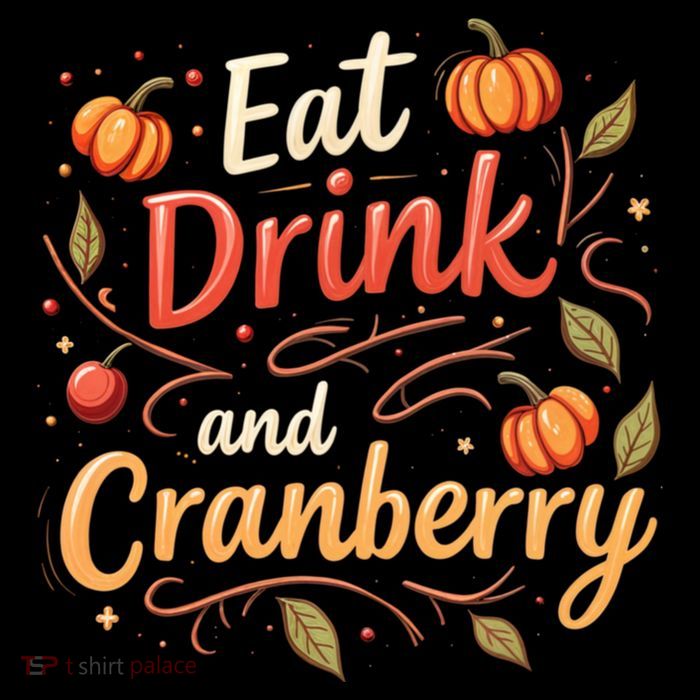 Eat Drink And Cranberry Wool Snapback Cap