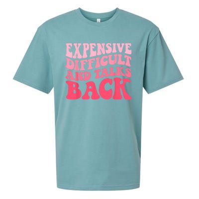 Expensive Difficult And Talks Back Mothers Day Mom Life Sueded Cloud Jersey T-Shirt