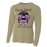Expensive Difficult And Talks Back Messy Bun Leopard Pattern Cooling Performance Long Sleeve Crew