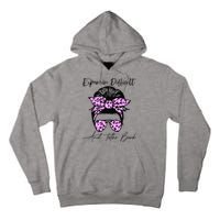Expensive Difficult And Talks Back Messy Bun Leopard Pattern Tall Hoodie