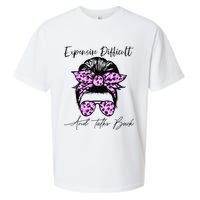 Expensive Difficult And Talks Back Messy Bun Leopard Pattern Sueded Cloud Jersey T-Shirt