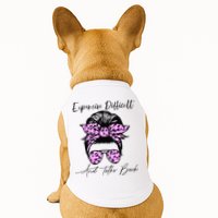 Expensive Difficult And Talks Back Messy Bun Leopard Pattern Doggie Tank