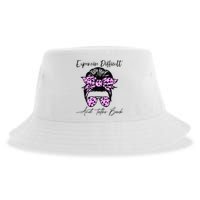 Expensive Difficult And Talks Back Messy Bun Leopard Pattern Sustainable Bucket Hat