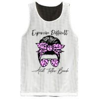Expensive Difficult And Talks Back Messy Bun Leopard Pattern Mesh Reversible Basketball Jersey Tank