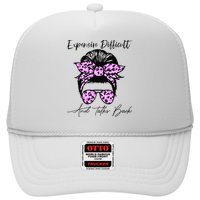 Expensive Difficult And Talks Back Messy Bun Leopard Pattern Hat