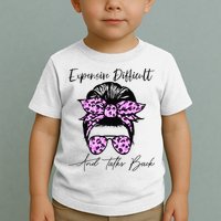 Expensive Difficult And Talks Back Messy Bun Leopard Pattern Toddler T-Shirt