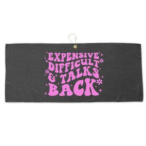 Expensive Difficult And Talks Back Large Microfiber Waffle Golf Towel