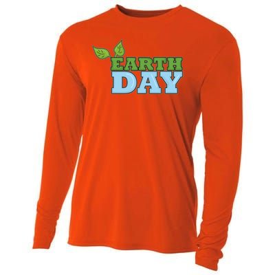 Earth Day Awareness Logo Cooling Performance Long Sleeve Crew