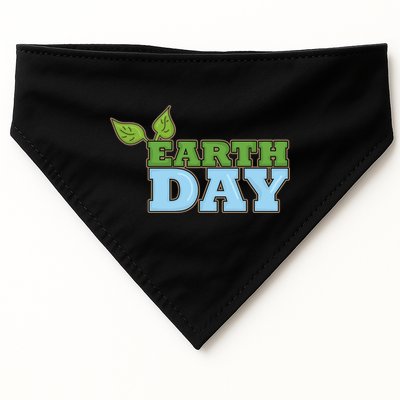 Earth Day Awareness Logo USA-Made Doggie Bandana