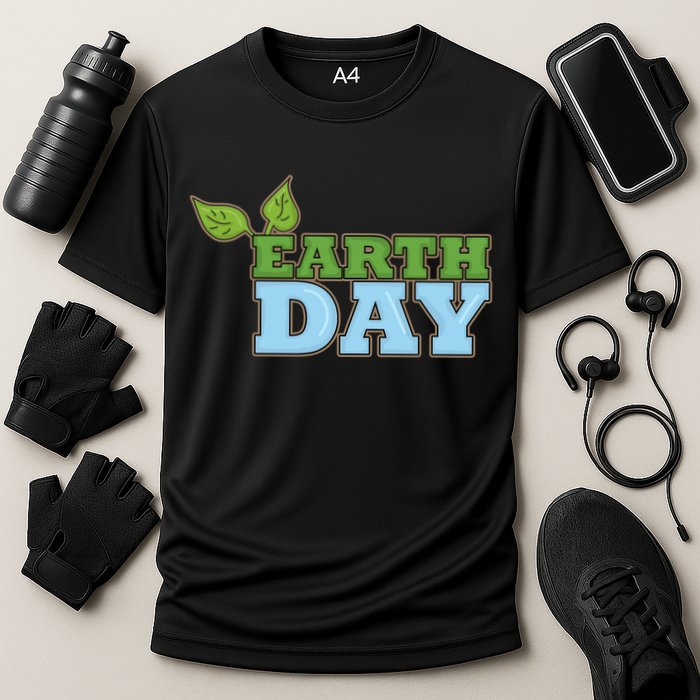 Earth Day Awareness Logo Performance Shirt