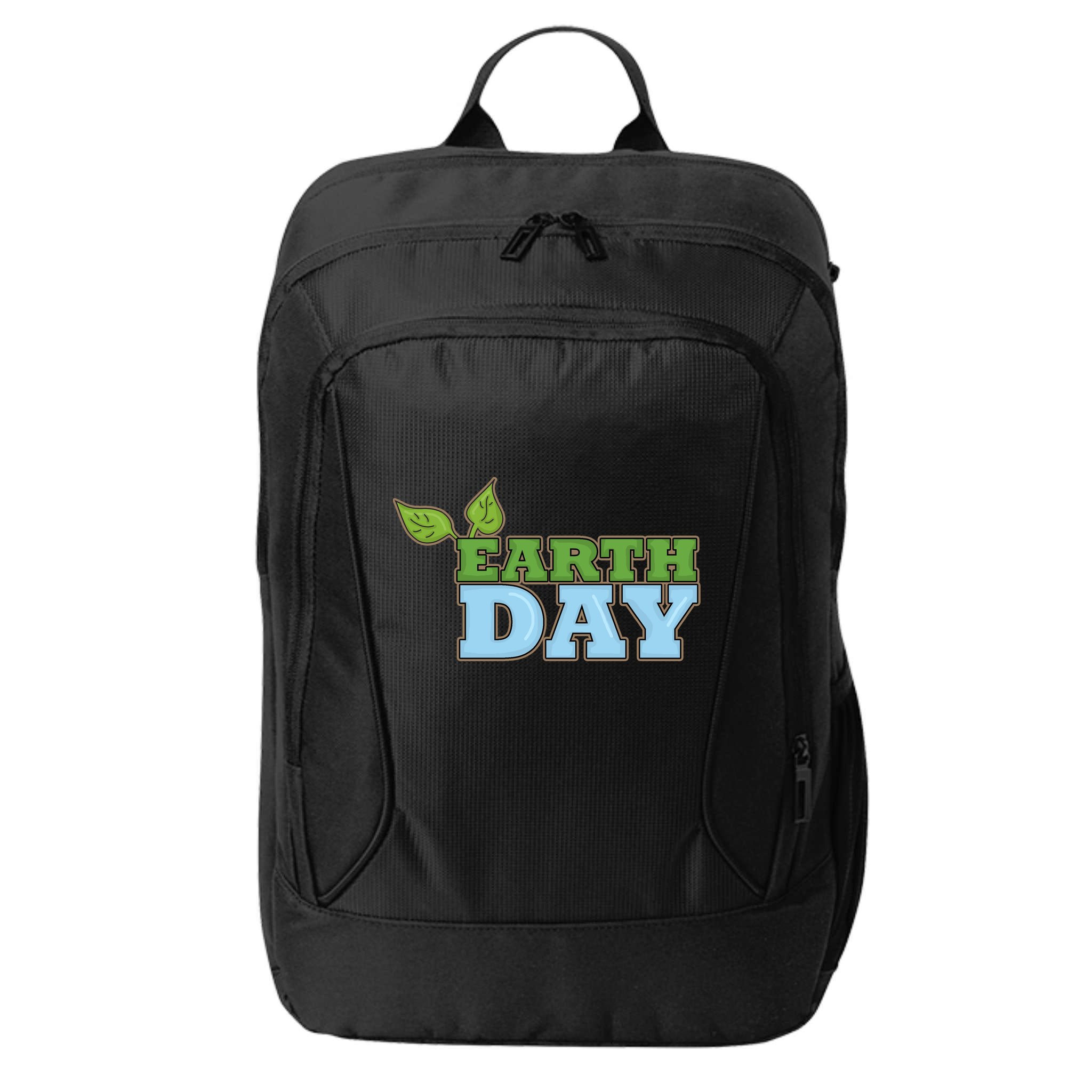 Earth Day Awareness Logo City Backpack