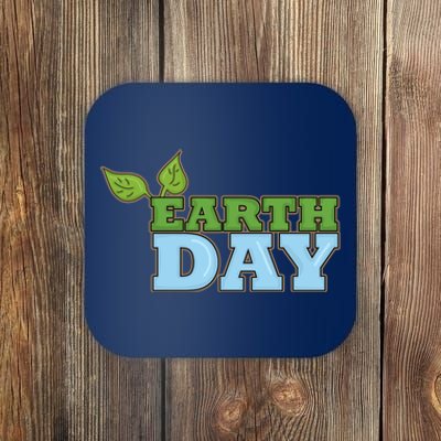 Earth Day Awareness Logo Coaster