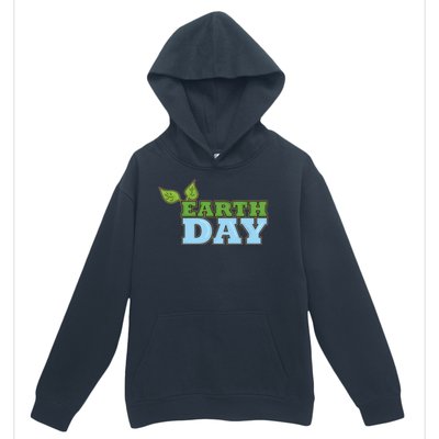 Earth Day Awareness Logo Urban Pullover Hoodie