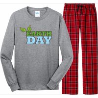 Earth Day Awareness Logo Long Sleeve Pajama Set