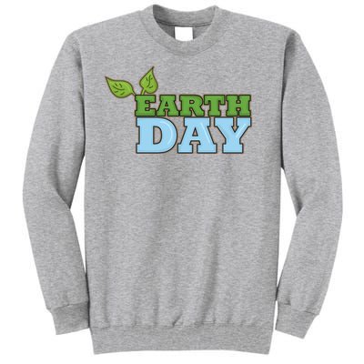 Earth Day Awareness Logo Tall Sweatshirt