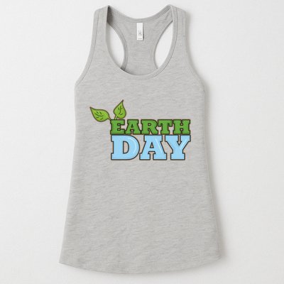 Earth Day Awareness Logo Womens Tank Top