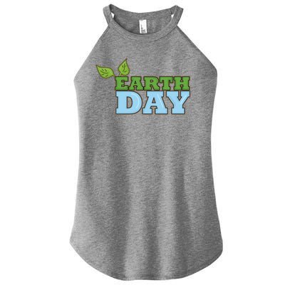 Earth Day Awareness Logo Women’s Perfect Tri Rocker Tank