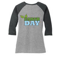 Earth Day Awareness Logo Women's Tri-Blend 3/4-Sleeve Raglan Shirt