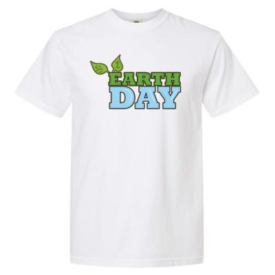 Earth Day Awareness Logo Garment-Dyed Heavyweight T-Shirt