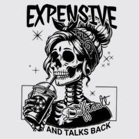 Expensive Difficult And Talks Back Womens Funnel Neck Pullover Hood