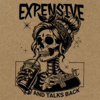 Expensive Difficult And Talks Back Cotton Canvas Backpack