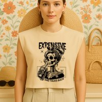 Expensive Difficult And Talks Back Garment-Dyed Women's Muscle Tee