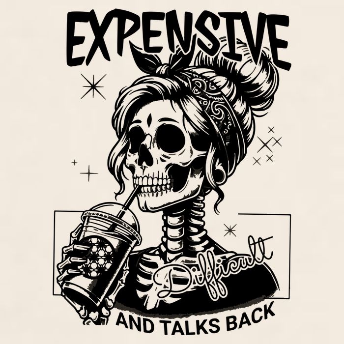 Expensive Difficult And Talks Back Garment-Dyed Women's Muscle Tee