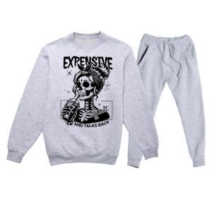 Expensive Difficult And Talks Back Premium Crewneck Sweatsuit Set