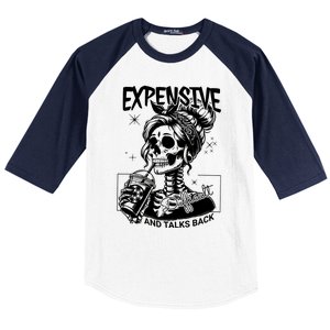 Expensive Difficult And Talks Back Baseball Sleeve Shirt