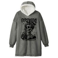 Expensive Difficult And Talks Back Hooded Wearable Blanket
