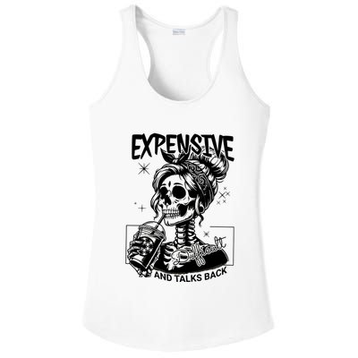 Expensive Difficult And Talks Back Ladies PosiCharge Competitor Racerback Tank