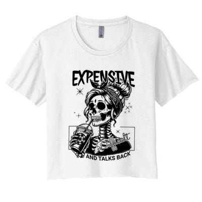 Expensive Difficult And Talks Back Crop Top