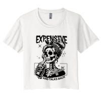 Expensive Difficult And Talks Back Crop Top
