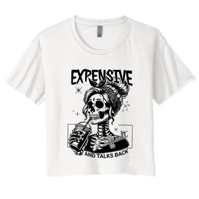 Expensive Difficult And Talks Back Crop Top