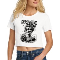 Expensive Difficult And Talks Back Crop Top