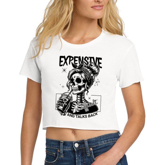 Expensive Difficult And Talks Back Crop Top