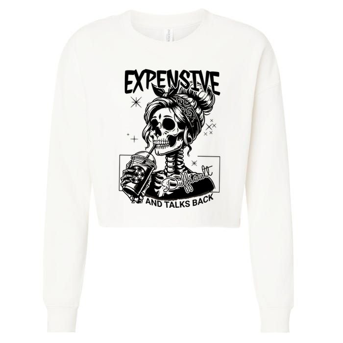 Expensive Difficult And Talks Back Cropped Pullover Crew