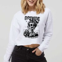 Expensive Difficult And Talks Back Cropped Pullover Crew